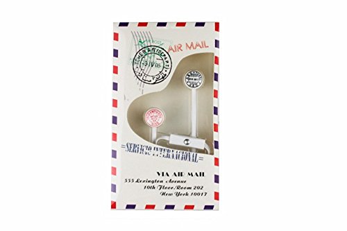 DISOK - Auriculares Airmail En Caja De Regalo - Auriculares para Detallitos de Bodas, Recuerditos y Regalitos para Comuniones y Bautizos Hombres, Adolescentes DISOK - Auriculares Airmail En Caja De Regalo - Auriculares para Detallitos de Bodas, Recuerditos y Regalitos para Comuniones y Bautizos Hombres, Adolescentes