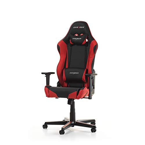 DXRacer GC-R0-NR-Z1 Gaming Chair, Cuero sintético, Negro & Rojo, Normal/Large DXRacer GC-R0-NR-Z1 Gaming Chair, Cuero sintético, Negro & Rojo, Normal/Large