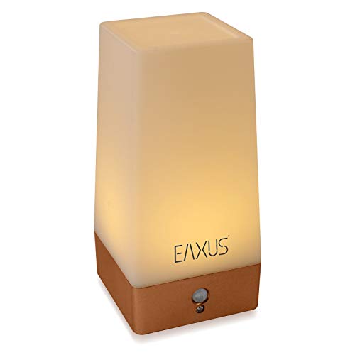 Eaxus® Night Lamp - Lámpara de cama inalámbrica con sensor de movimiento y sensor crepuscular.