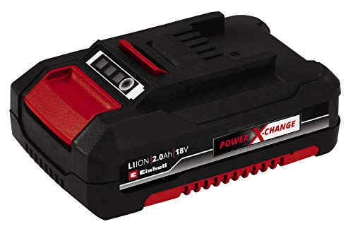 Einhell 4511395 Batería de Repuesto de 2, 18 V, Negro, Rojo, 2.0 Ah, duración de carga: 30 minutos