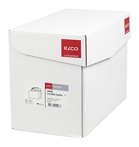 Elco Paper24 34880 Premium - Sobres (C4, 100 g/m², 250 unidades), color blanco