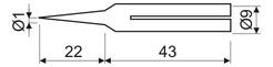 ElectroDH 030472510P DH 03.047/25/10/PLD PUNTA LARGA DURACIøN MOD.47 25W 1MM