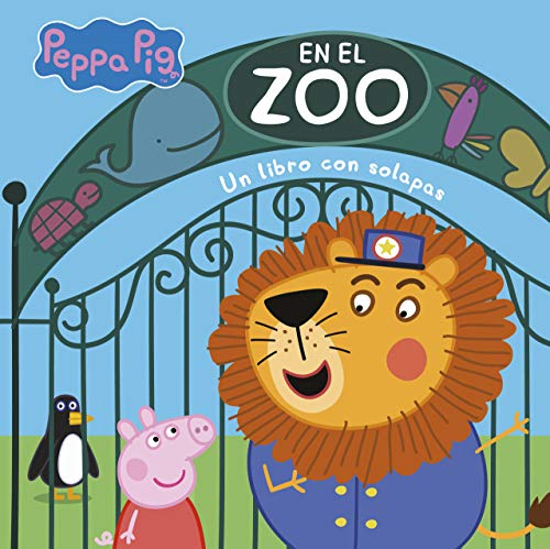 En el zoo (Peppa Pig. Pequeñas manitas): Libro con solapas