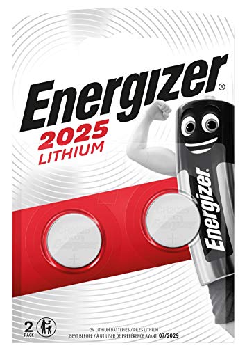 Energizer 2025- Pila CR2025, Lithium 3V, Blíster, 2 unidades