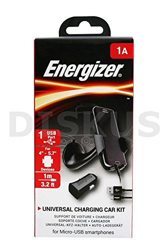 Energizer universal Soporte de coche + USB Cable + Cargador