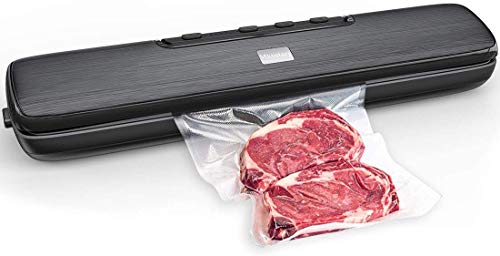 Envasadora al Vacío Profesional para Alimentos, Sellador al vacío Automático- Máquina Selladora al Vacío Doméstico con Cortador, Automático Seco y Húmedo, Bolsas de Vacío 15pcs y Tubo Envasadora al Vacío Profesional para Alimentos, Sellador al vacío Automático- Máquina Selladora al Vacío Doméstico con Cortador, Automático Seco y Húmedo, Bolsas de Vacío 15pcs y Tubo