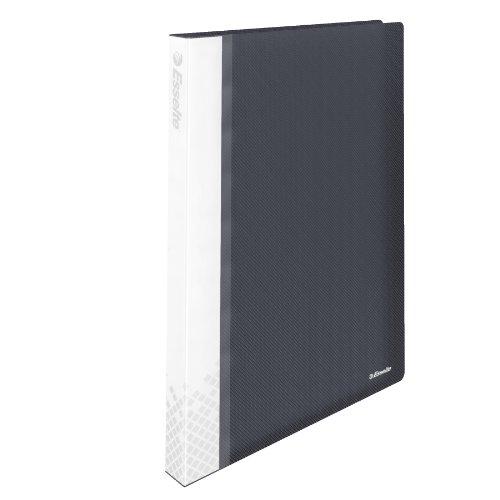 Esselte Carpeta de fundas, A4, 40 fundas, Capacidad para 80 hojas, Fundas transparentes, Tapas rígidas, Negro VIVIDA, Gama VIVIDA, 623988 Esselte Carpeta de fundas, A4, 40 fundas, Capacidad para 80 hojas, Fundas transparentes, Tapas rígidas, Negro VIVIDA, Gama VIVIDA, 623988