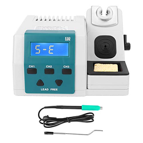 Estación de Soldadura T26 de 120 W, Calentamiento Rápido en 2 Segundos Control de Temperatura de Almacenamiento de Memoria de 3 Velocidades, Kit de Estación de Cautín con Sistema(EU Plug 220v) Estación de Soldadura T26 de 120 W, Calentamiento Rápido en 2 Segundos Control de Temperatura de Almacenamiento de Memoria de 3 Velocidades, Kit de Estación de Cautín con Sistema(EU Plug 220v)