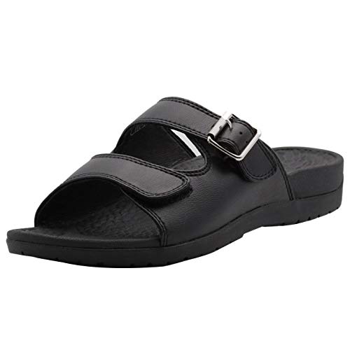 Everhealth Sandalias de Mujer con Soporte de Arco para Fascitis Plantar, Aliviar el Dolor de Pies Planos, Sandalias Ortopédicas con Hebilla Everhealth Sandalias de Mujer con Soporte de Arco para Fascitis Plantar, Aliviar el Dolor de Pies Planos, Sandalias Ortopédicas con Hebilla