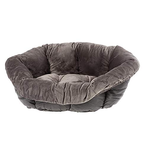 Ferplast Sofa Prestige 6 Cushion Cat and Dog Bed Cover Cama Spare Grey, Gris