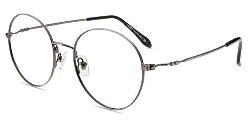 Firmoo Gafas Luz Azul para Ordenador Gaming UV Filtro Proteccion Ojos Antifatiga Gafas para Mujer Hombre,Gafas Montura Redondo Clásico, Y357 Plata Firmoo Gafas Luz Azul para Ordenador Gaming UV Filtro Proteccion Ojos Antifatiga Gafas para Mujer Hombre,Gafas Montura Redondo Clásico, Y357 Plata