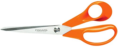 Fiskars Tijeras de jardín S90, Longitud: 21 cm, Clásicas, Naranja, 1001539