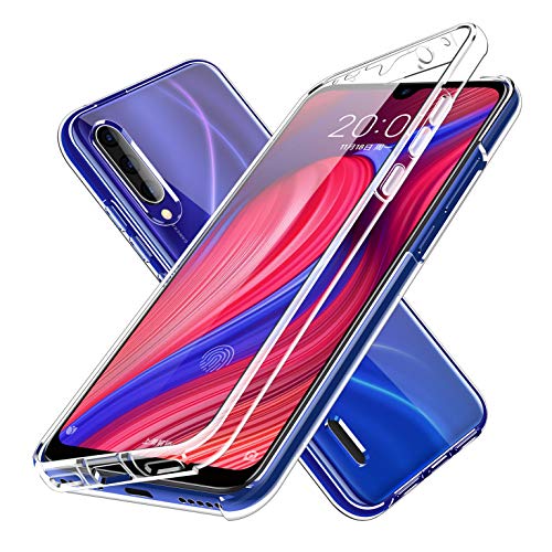 Funda para Samsung Galaxy A30s - Carcasa Completa Anti-Shock [360°] Full Body Protección [Silicona TPU Frente] y [Duro PC Back] para Samsung Galaxy A30s / A50 / A50s - Cover Doble [Transparente]