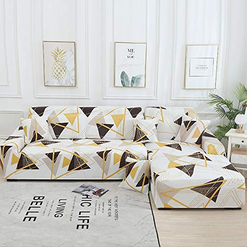 Fundas de sofá Chaise Longue para Sala de Estar Funda elástica para sofá Estiramiento en Forma de L Funda para sofá de Esquina A18 2 plazas Fundas de sofá Chaise Longue para Sala de Estar Funda elástica para sofá Estiramiento en Forma de L Funda para sofá de Esquina A18 2 plazas