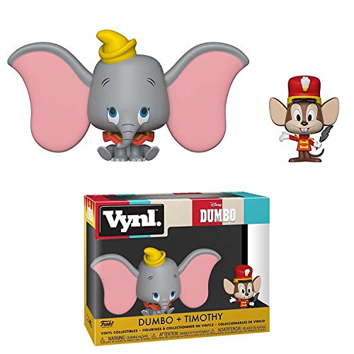 Funko 37014 VYNL 4 Pulgadas, Paquete de 2: Dumbo: Dumbo & Timothy, Multi