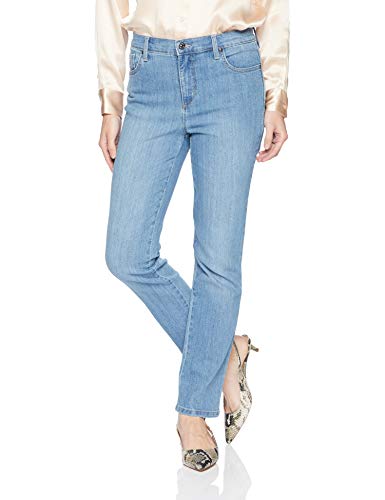 Gloria Vanderbilt Pantalones vaqueros clásicos Amanda GLORIA VANDERBILT de talle alto ajustados para mujer - azul - 4 Corto US
