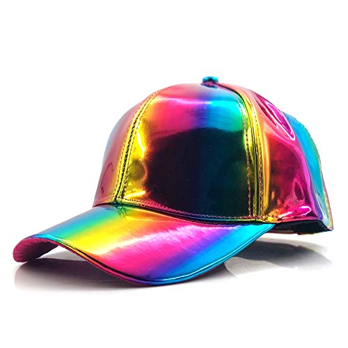 GU-XIA Moda Sombrero de Hip-Hop de Moda para la Gorra de béisbol Que Cambia de Color del Arco Iris Regreso al Futuro Gorra de béisbol Bigbang G-Dragon Prop, a Prueba de Polvo, anticontaminación