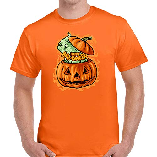 GZA Halloween Spooky Scary Happy Halloween T Shirt Orange XL