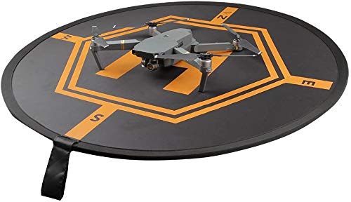 Hensych Plegable Dronepad Drone Landing Pad Uso de 2 Lados para Phantom 2 3 4 Inspire 1 Mavic Pro Tamaño de Apertura 80 cm,con una Bolsa de Almacenamiento