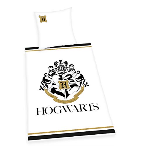 Herding Harry Potter - Juego de Ropa de Cama Reversible, Funda nórdica de 135 x 200 cm y Funda de Almohada de 80 x 80 cm, algodón, diseño de Harry Potter