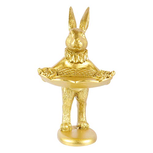 Homoyoyo Joyas de Conejo Plato Anillos Bandeja de Pie Figura de Conejo Sostenedor de La Joyería Animales Organizador de La Joyería Sostenedor de Conejo Escultura de Oro Homoyoyo Joyas de Conejo Plato Anillos Bandeja de Pie Figura de Conejo Sostenedor de La Joyería Animales Organizador de La Joyería Sostenedor de Conejo Escultura de Oro