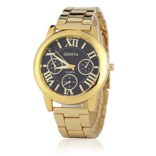 HTRHHG Ladies Watch Relojes Mujer Reloj de Cuarzo Geneva Rose Gold Reloj Mujer Relojes, 2