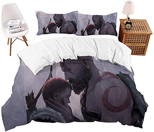 HUA JIE Ropa de Cama Juego de Funda nórdica de 3 Piezas Queen 1 edredón, 2 Fundas be S-afe S-on go-d of w-ar Juego de Ropa de Cama Liviana 3 Piezas HUA JIE Ropa de Cama Juego de Funda nórdica de 3 Piezas Queen 1 edredón, 2 Fundas be S-afe S-on go-d of w-ar Juego de Ropa de Cama Liviana 3 Piezas
