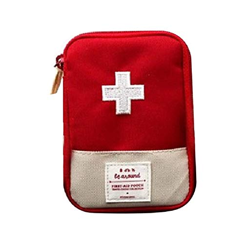 Huir Kit de primeros auxilios con kit de medicina portátil para primeros auxilios domésticos para senderismo, mochilero, camping, viajes
