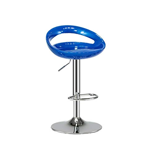HYYDP Silla de Bar Taburete de Bar ABS Azul Taburete de Bar de Cocina Taburete Alto Ajustable (Size : 385mm)
