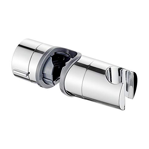 Ibergrif M20404 Ajustable Alcachofa, Repuesto para Soporte Barra Ducha, 18-25mm, Plata