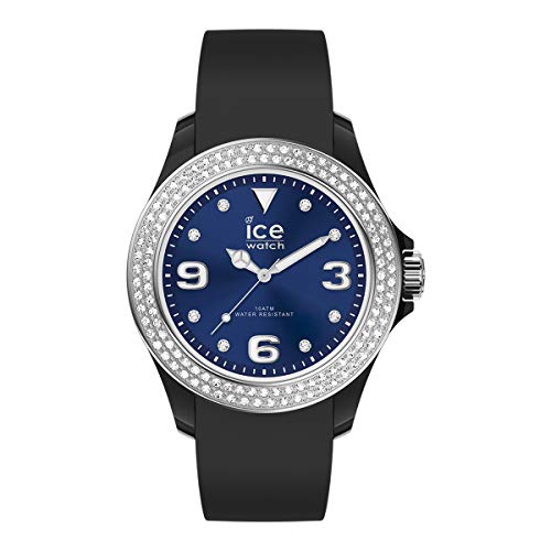 Ice-Watch - ICE star Black deep blue - Reloj nero para Mujer con Correa de silicona - 017237 (Medium)