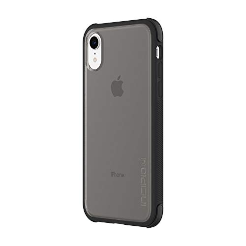 Incipio - Carcasa para Apple iPhone XR (ultraresistente, Esquinas reforzadas, Revestimiento Estructurado, Resistente a arañazos, Compatible con Qi), Color Negro y Transparente