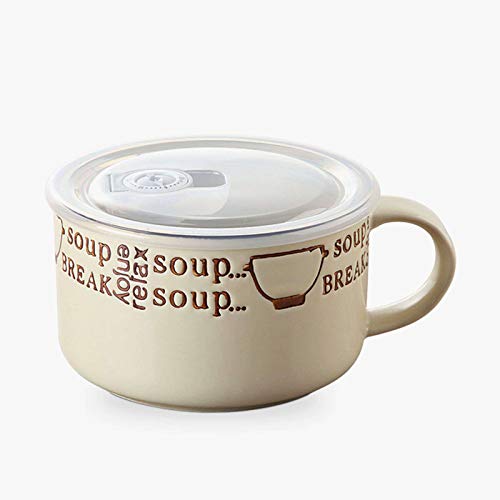 Japonés Superficie Tazón De Sopa Con Agarre, Calentador De Cerámica Cuenco Tazas De Sopa Con Tapa Microondas Sin Plomo Gran Capacidad Sopa De Cebolla Francesa Ensaladera-Blanco crema-800ml/27oz Japonés Superficie Tazón De Sopa Con Agarre, Calentador De Cerámica Cuenco Tazas De Sopa Con Tapa Microondas Sin Plomo Gran Capacidad Sopa De Cebolla Francesa Ensaladera-Blanco crema-800ml/27oz