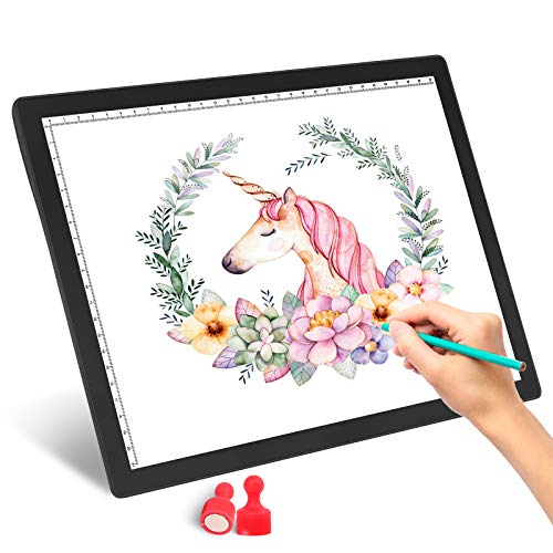 JOEAIS Recargable Mesa de Luz Dibujo A4, Portátil LED Tableta de Luz,Dibujo De Luz Super Delgado y Brillo Light Board Ajustable para Dibujar,Artesanía, Caligrafía, Bocetos (Negro) JOEAIS Recargable Mesa de Luz Dibujo A4, Portátil LED Tableta de Luz,Dibujo De Luz Super Delgado y Brillo Light Board Ajustable para Dibujar,Artesanía, Caligrafía, Bocetos (Negro)