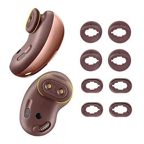 Jvchengxi 4 Pares Silicona Almohadillas de Repuesto Compatible con Samsung Galaxy Buds Live, Almohadillas Auricular Cojines Auriculares Tapones para los Oídos Suaves para Galaxy Buds Live (Marrón) Jvchengxi 4 Pares Silicona Almohadillas de Repuesto Compatible con Samsung Galaxy Buds Live, Almohadillas Auricular Cojines Auriculares Tapones para los Oídos Suaves para Galaxy Buds Live (Marrón)