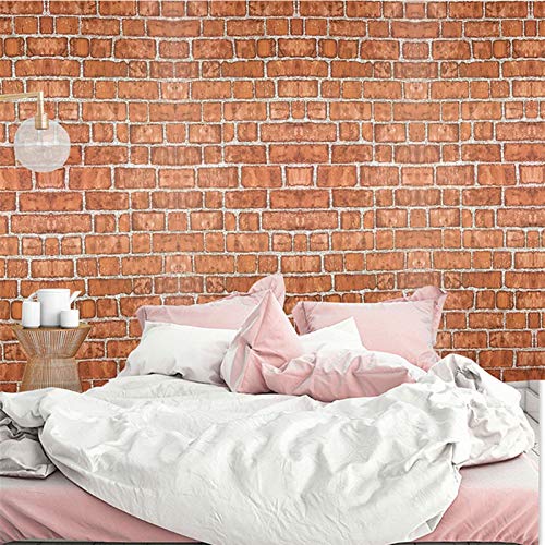 kengbi Fácil de decorar popular duradero papel pintado de ladrillo rojo 3D para sala de estar, dormitorio, cocina, TV fondo arte pared PVC extraíble papel de pared autoadhesivo decoración del hogar kengbi Fácil de decorar popular duradero papel pintado de ladrillo rojo 3D para sala de estar, dormitorio, cocina, TV fondo arte pared PVC extraíble papel de pared autoadhesivo decoración del hogar