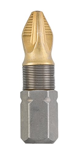 KWB 2 puntas de 25 mm Pz 3 Titan Tin 124103 (Tin, TQ 60 Acero, ISO 1173, accionamiento c6.3), 0 W, 0 V