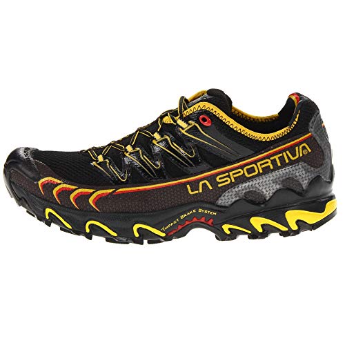 La Sportiva Ultra Raptor, Zapatillas de Running Hombre, Negro/Amarillo, 47
