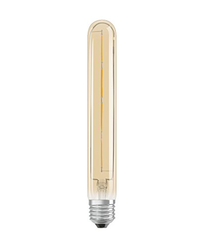 Lámpara Osram LED Vintage Edition 1906, en forma de tubo con casquillo E27, no regulable, 4 vatios, blanco claro y cálido - 2400 Kelvin, 1 paquete