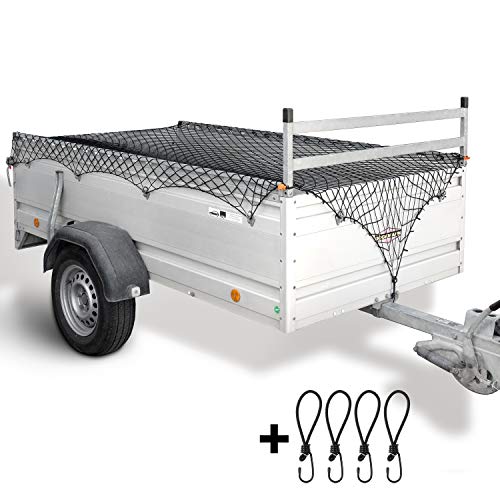 lampox Red de remolque para tamaños de 1 x 2 m hasta 2 x 3 m, incluye 4 ganchos y marcadores de esquina extensibles para remolques – Protección de carga – Red para colgar (negro) lampox Red de remolque para tamaños de 1 x 2 m hasta 2 x 3 m, incluye 4 ganchos y marcadores de esquina extensibles para remolques – Protección de carga – Red para colgar (negro)
