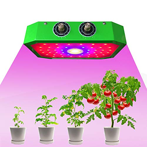 LAZCON - Lámpara LED para cultivo de plantas de interior, 1000 W, doble chip LED con integración COB, potente sistema de refrigeración, ideal para el crecimiento de las plantas LAZCON - Lámpara LED para cultivo de plantas de interior, 1000 W, doble chip LED con integración COB, potente sistema de refrigeración, ideal para el crecimiento de las plantas