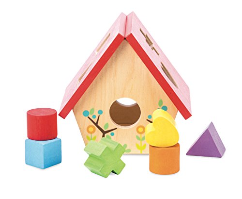 Le Toy Van – My Little Bird House Shape Sorter | rompecabezas educativo sensorial bebé juguete con bloques coloridos – Adecuado para 1 año de edad y más , color/modelo surtido