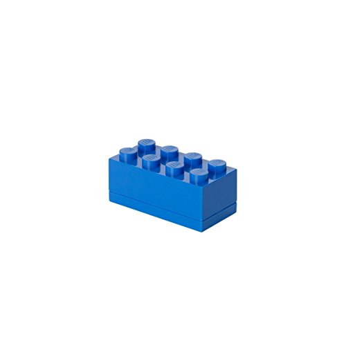 LEGO - Mini caja de almuerzo 8, color azul (Room Copenhagen A/S 4012)