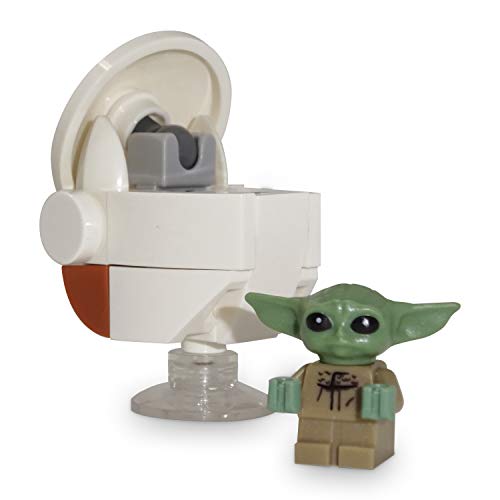 LEGO Star Wars Mandalorian The Child Minifigura Baby Yoda - Bebe Grogu Mandalorian con transportador