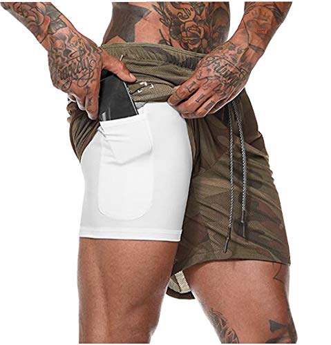 Loalirando - Pantalones cortos para hombre, gimnasio, secado rápido, bañador de hombre con bolsillos, running, playa Mimetico Nero M Loalirando - Pantalones cortos para hombre, gimnasio, secado rápido, bañador de hombre con bolsillos, running, playa Mimetico Nero M