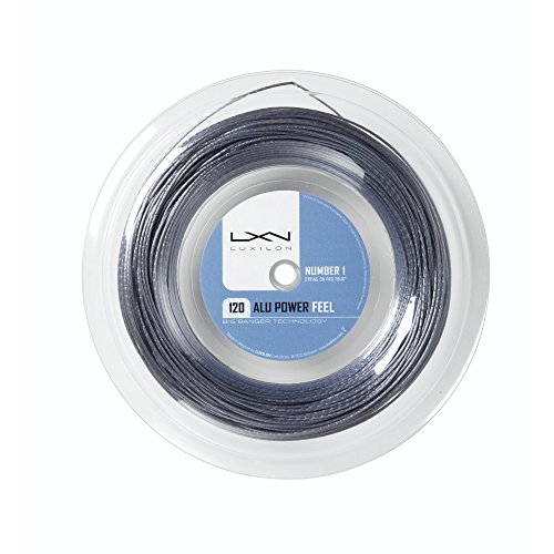 Luxilon Alu Power Feel 120 Cordaje de tenis, Rollo 220 m, unisex, plateado, 1.20 mm Luxilon Alu Power Feel 120 Cordaje de tenis, Rollo 220 m, unisex, plateado, 1.20 mm