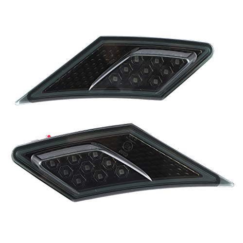 Luz de marcador lateral, intermitente lateral LED Lente ahumada de Li para seguridad en la conducción Noche Luz intermitente lateral LED a prueba de agua Luz de señal de giro Luz de marcador lateral, intermitente lateral LED Lente ahumada de Li para seguridad en la conducción Noche Luz intermitente lateral LED a prueba de agua Luz de señal de giro