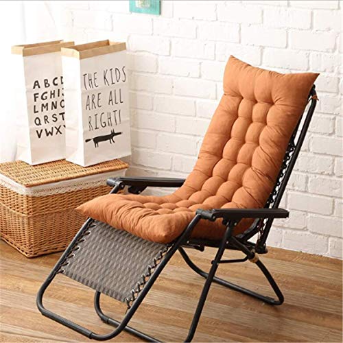 Marbeine – Cojín para silla de relax, tumbona de jardín, terraza, marrón claro