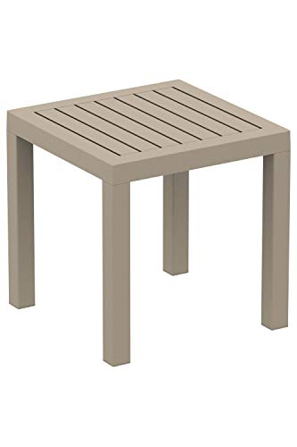 Mesa Auxiliar Ocean Impermeable I Mesa Jardín Resistente a Las inclemencias del Tiempo I Mesa de Plástico Resistente a los Rayos UV I Color:, Color:Gris Pardo Mesa Auxiliar Ocean Impermeable I Mesa Jardín Resistente a Las inclemencias del Tiempo I Mesa de Plástico Resistente a los Rayos UV I Color:, Color:Gris Pardo