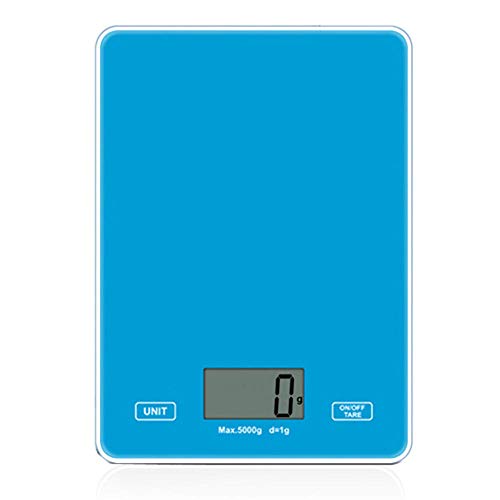 Mini Balanza de Alimentos MultifuncionalMini báscula digital para alimentos de cocina de 11 lb con pantalla LCD de graduación de 1 g para cocinar # js5-Blue
